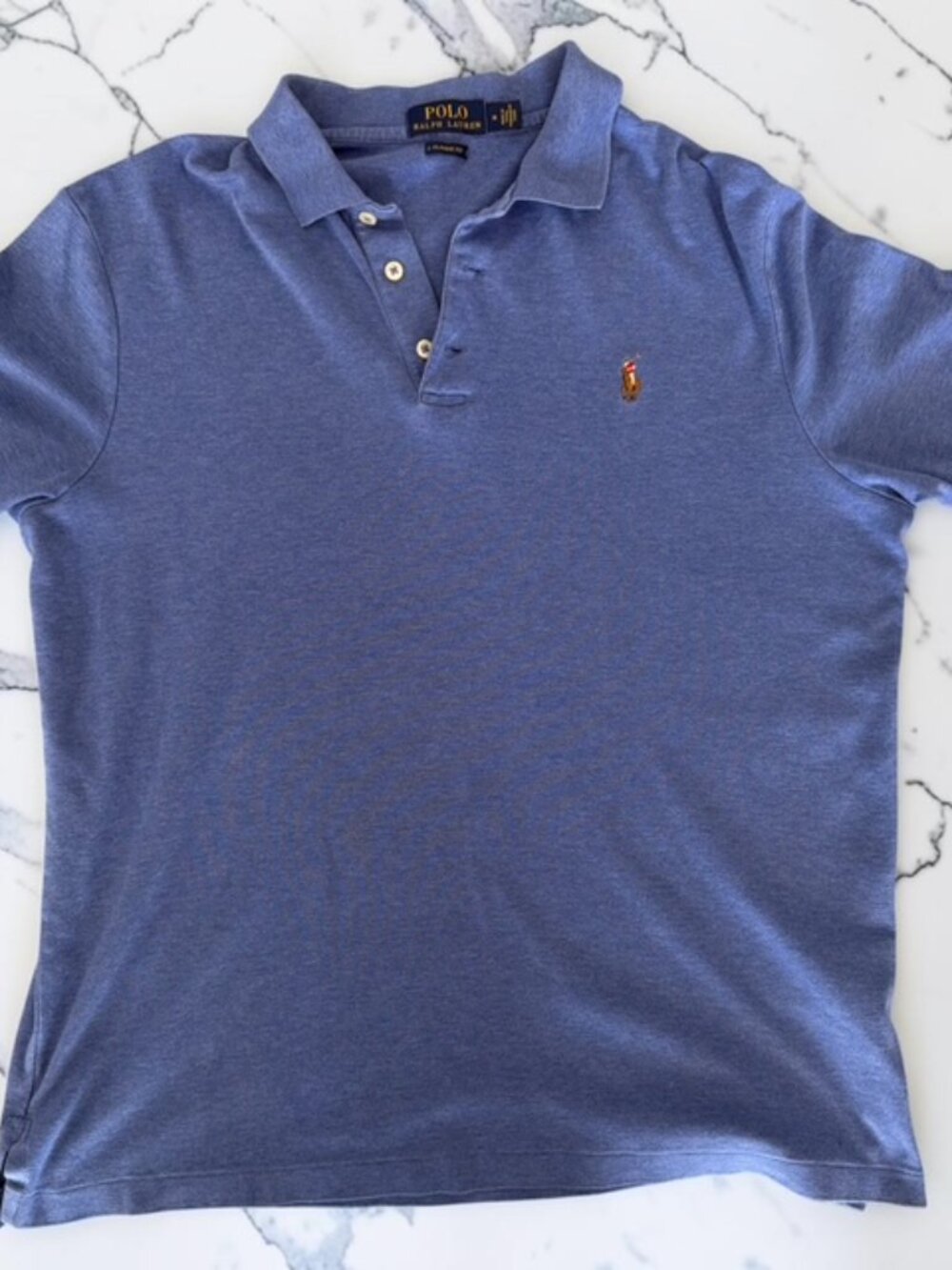 Polo Ralph Lauren Classic Fit Blue Polo Shirt Men's Size M